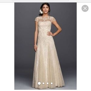 LIKE NEW Melissa Sweet cap sleeve wedding gown!
